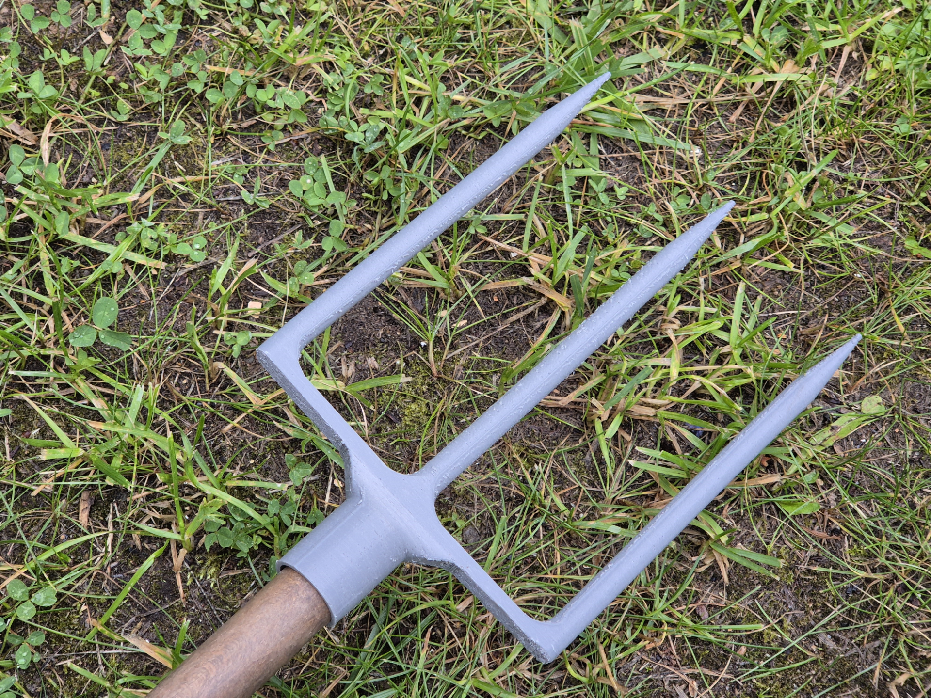 Pitchfork Attachment for Stick