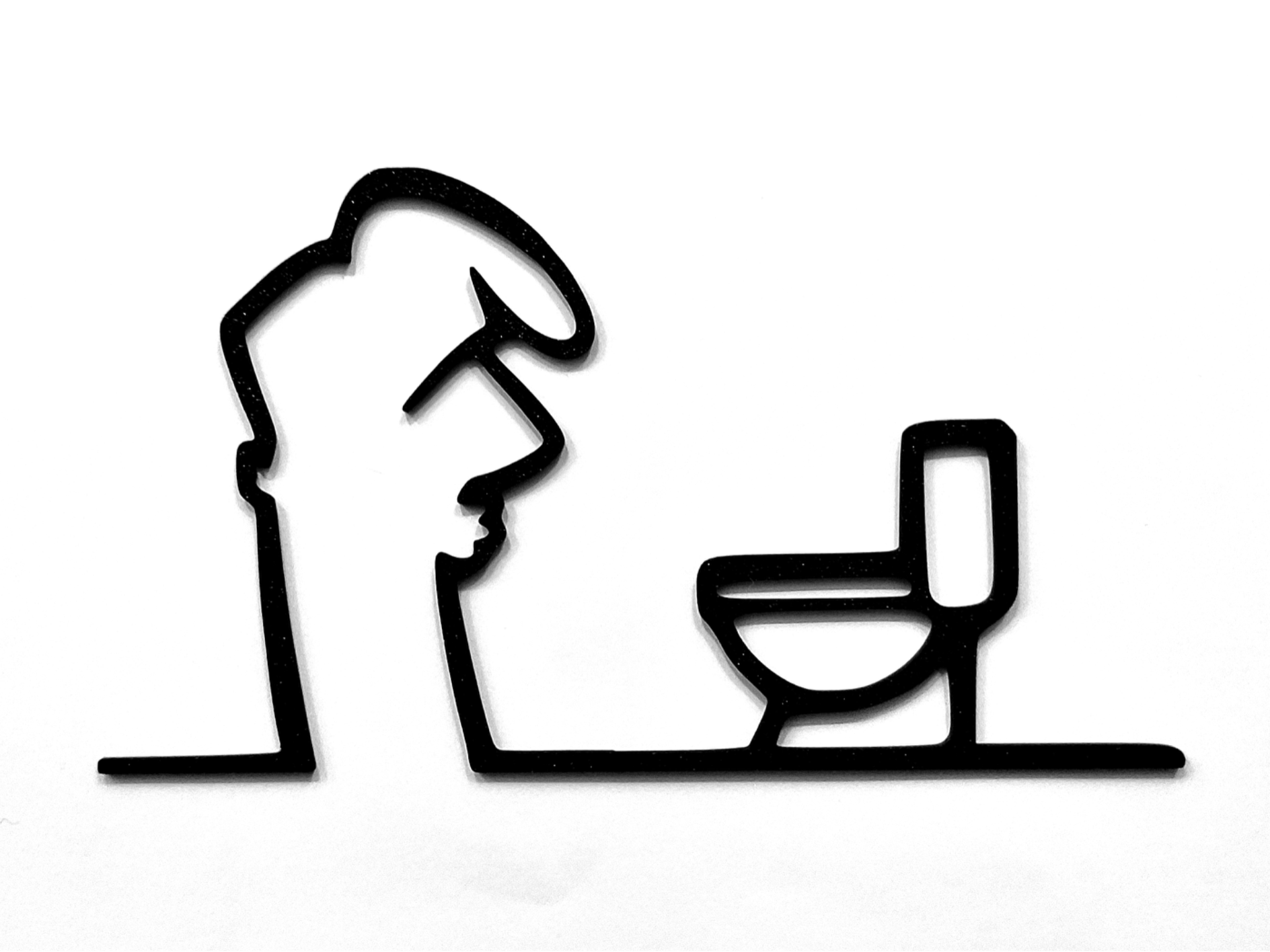 Funny “WC” Door Hanger – La Linea Balum 142