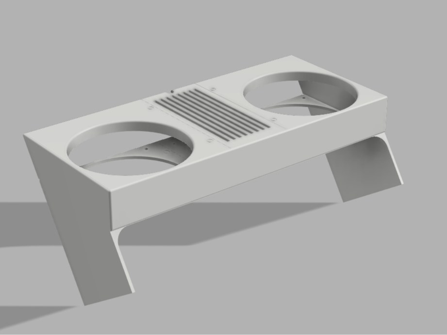 Deye Inverter Cooler – Dual 120mm Fan Mount