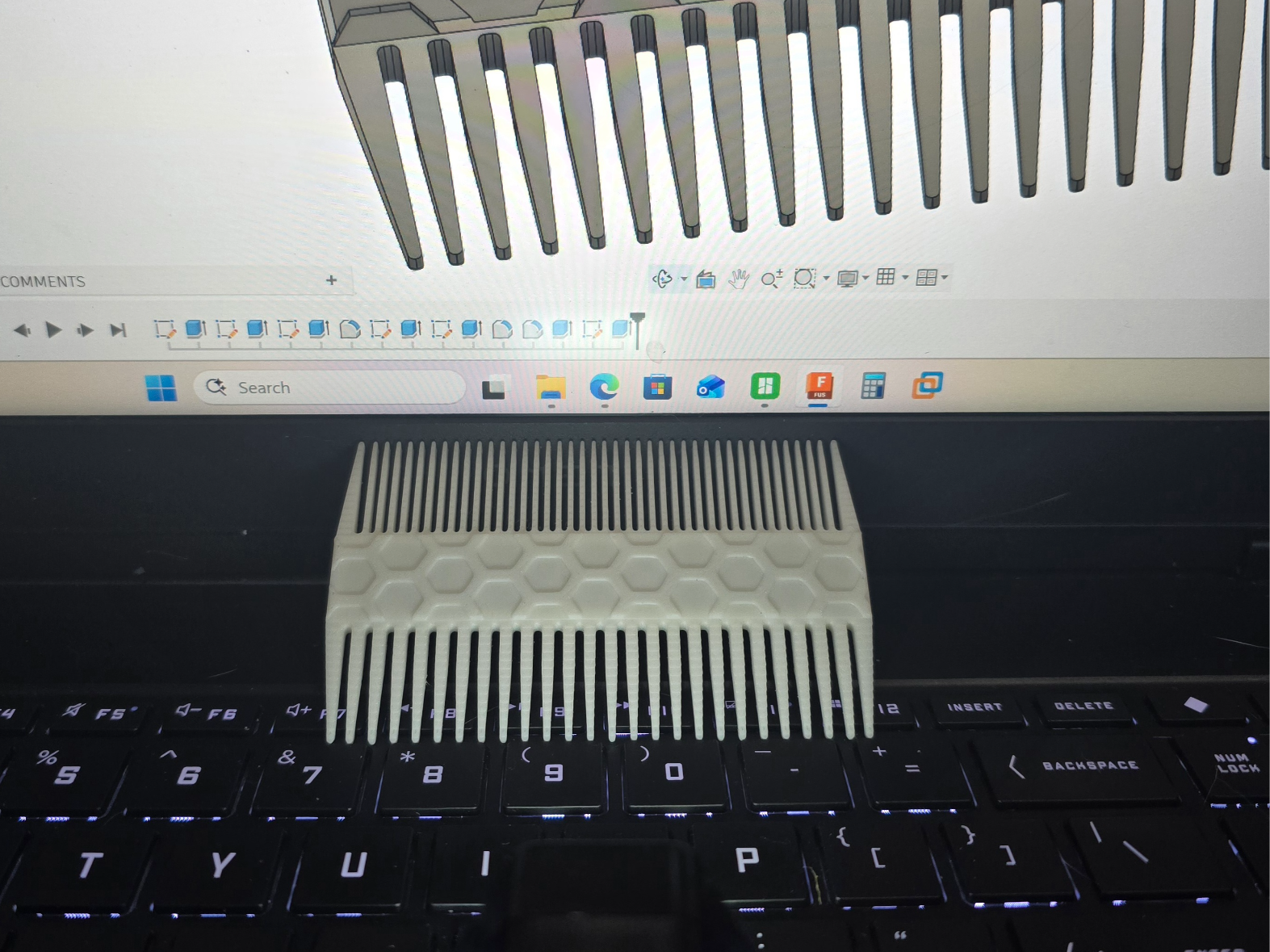 Pocket Hair and Beard Comb - Perfect Final Version