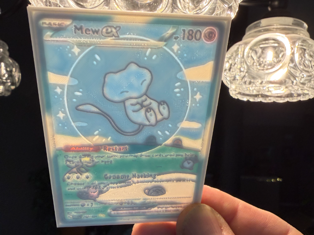 Paldean Fates Bubble Mew Lithophane