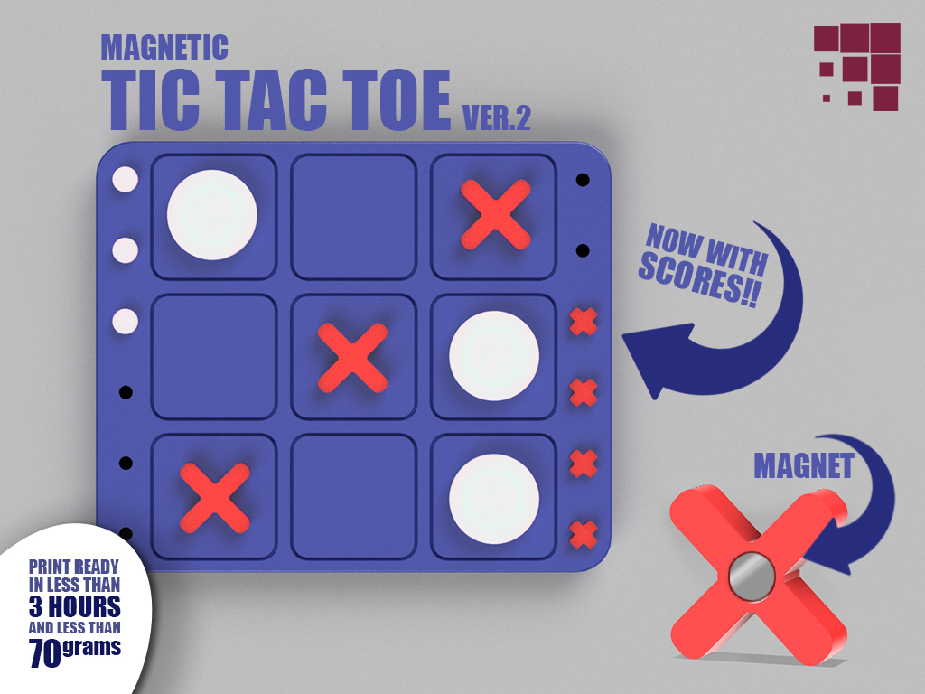 Tic Tac Toe - Magnetic Vers.2