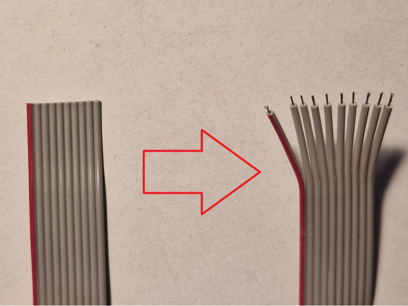 Flat cable 2.54 stripper & wire separator V2 Beta