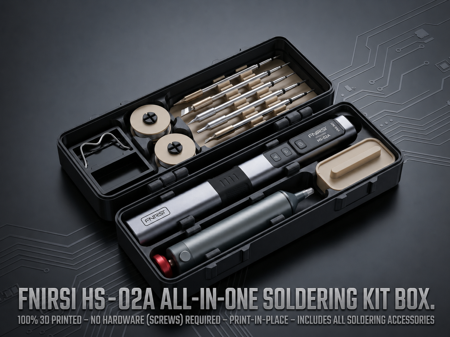 Fnirsi HS-02A Complete toolbox - Print in place
