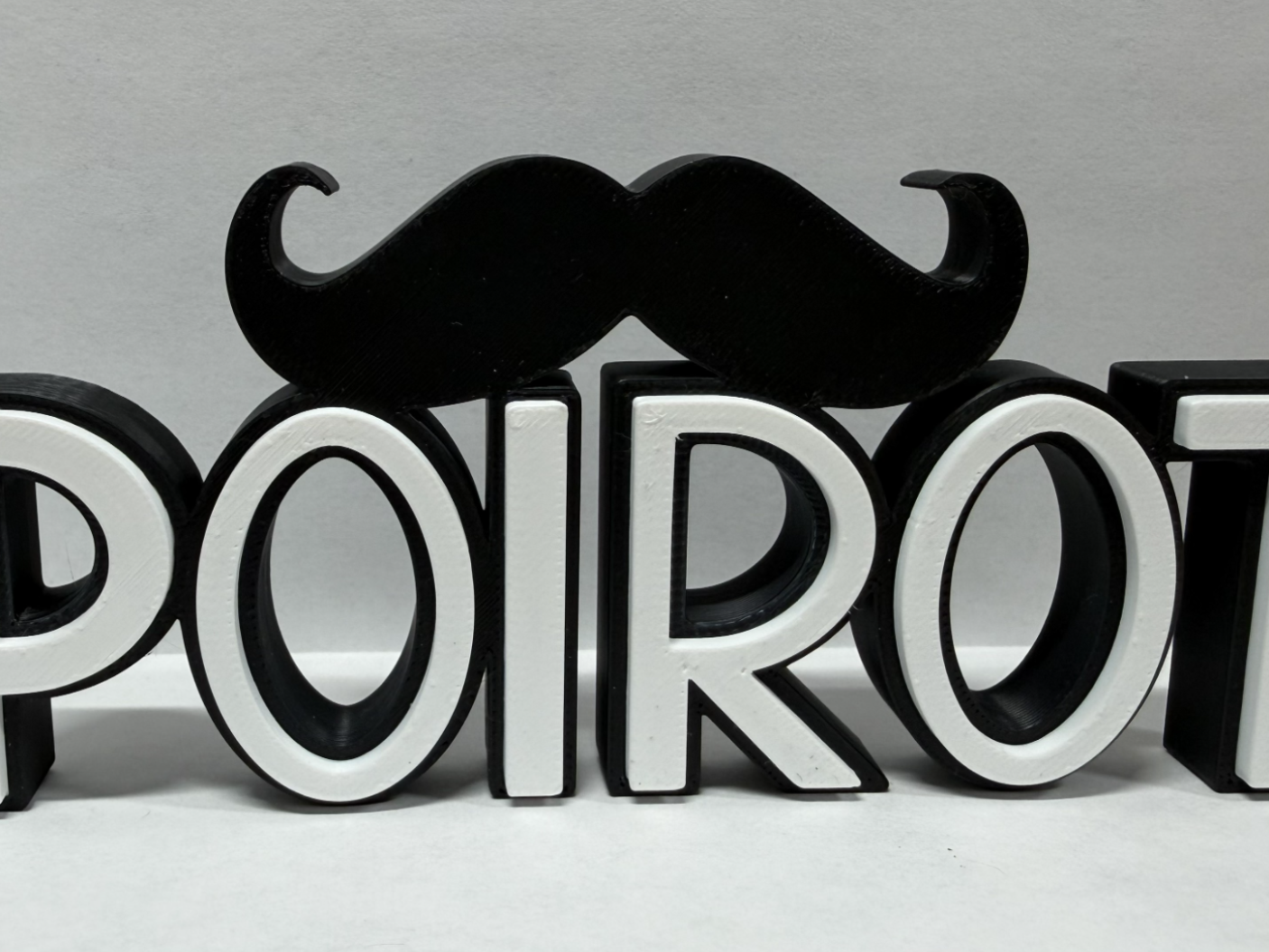 Hercule Poirot Mustache Sign