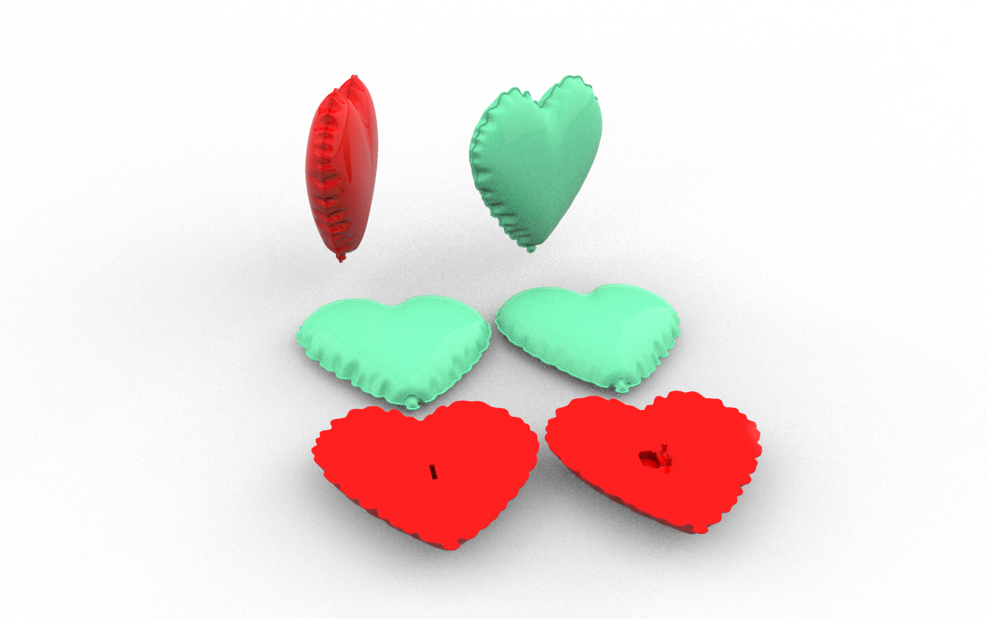 heart balloon 3d love