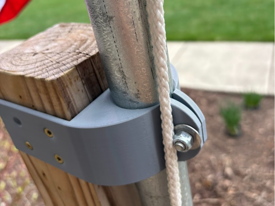 Flag Pole Holder Bracket Mount for 4X4 Post