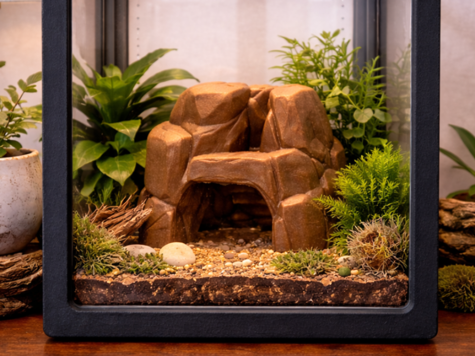 Hideout Rock Hide, Reptile Hide Small Critter Hide