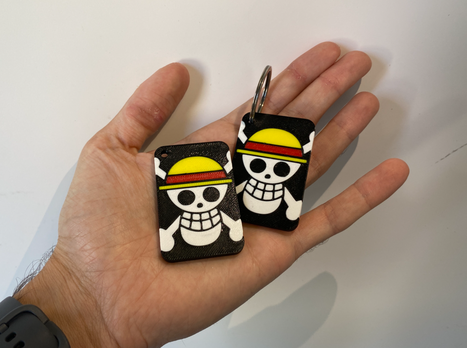 One Piece Flag Keychain