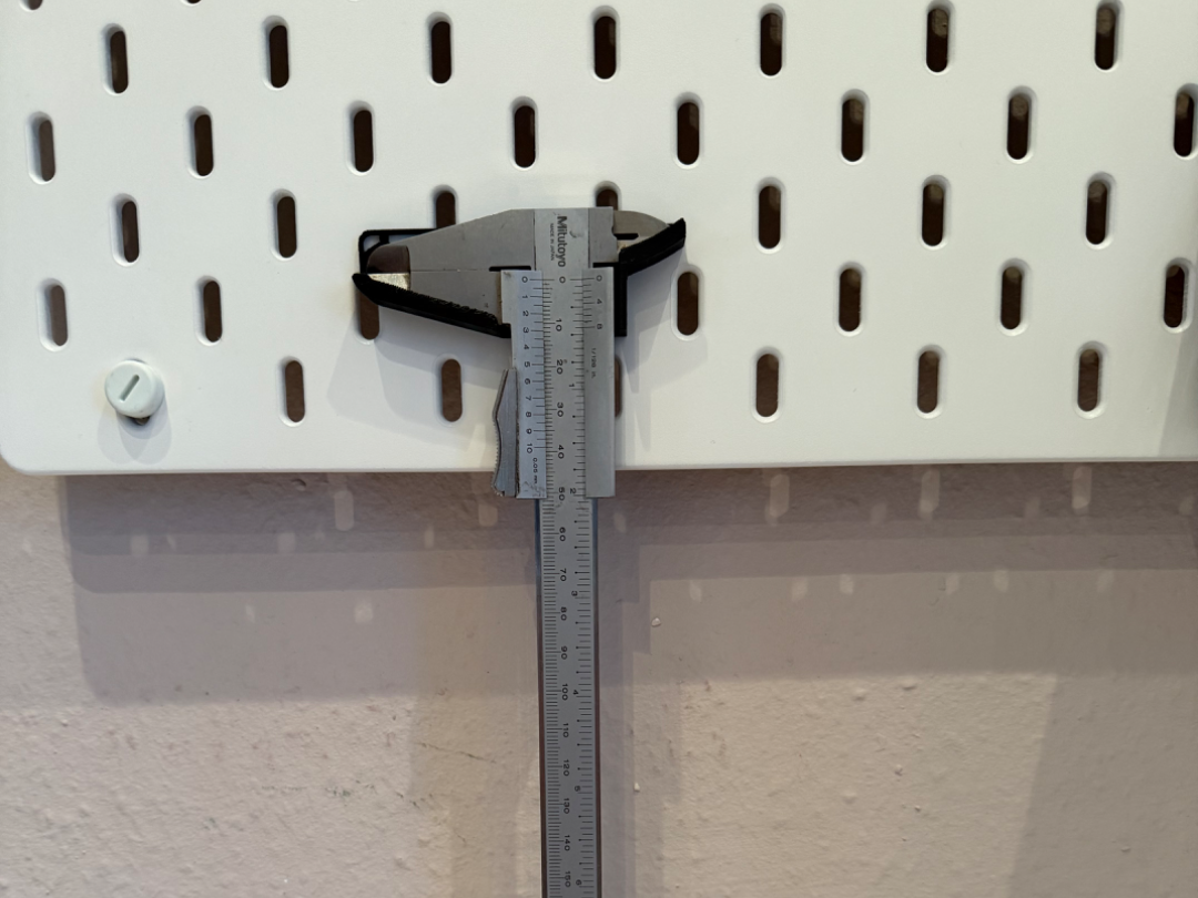 IKEA Skadis Schieblehre / Messschieber Halterung