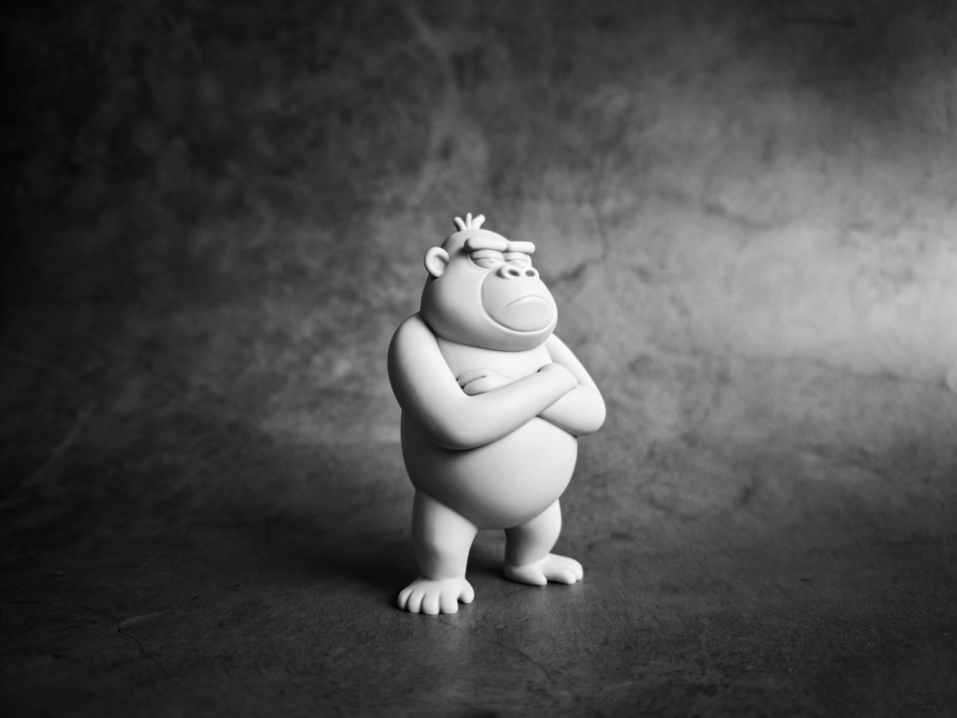 Depressed gorilla - Office desk decoration