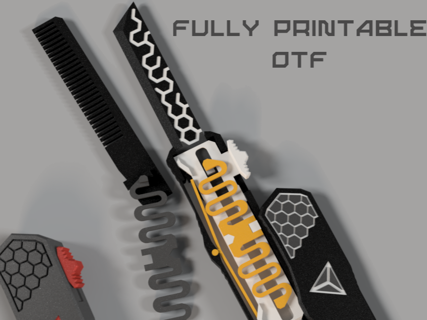 Fully Printable OTF Toy Comb