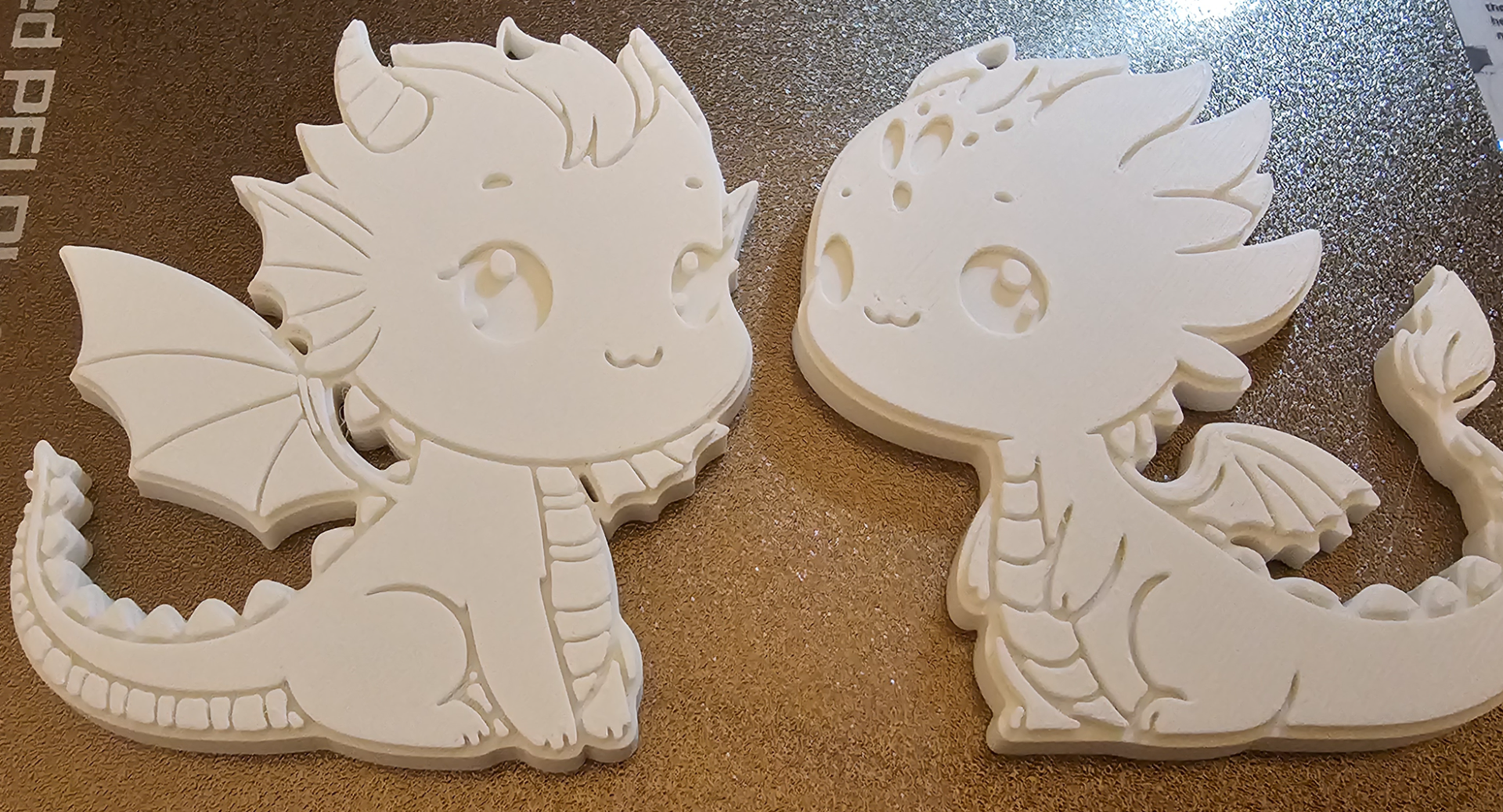 Color Your Own Dragon Keychains