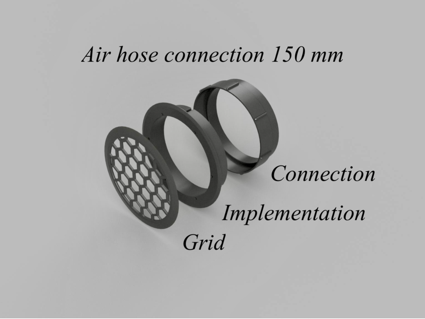 Magnetische Abluft-Durchführung Ø150 mm