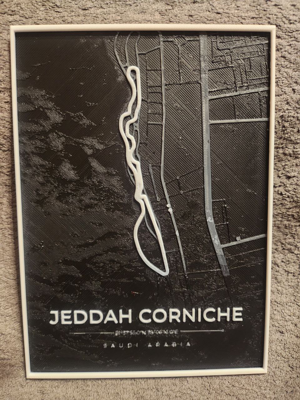 Jeddah Circuit F1 - HueForge