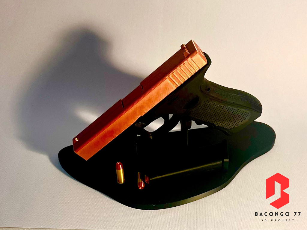 support base and bullets for glock 17 (no gun)