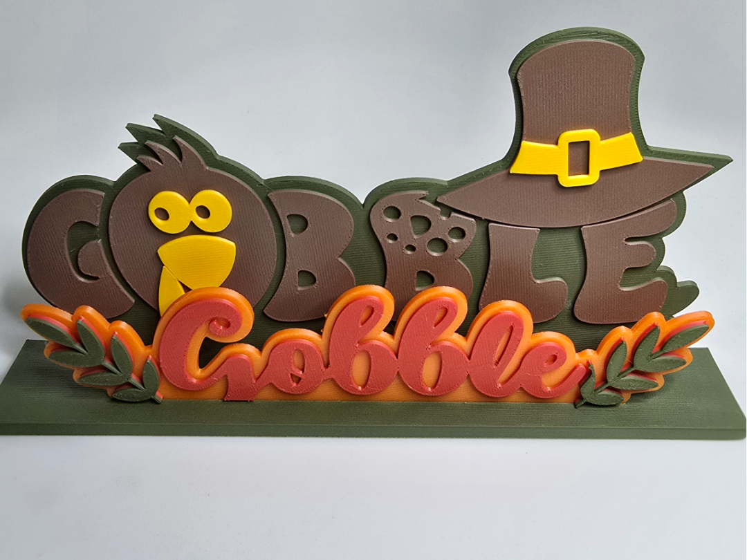 Gobble Gobble Tabletop Decoration