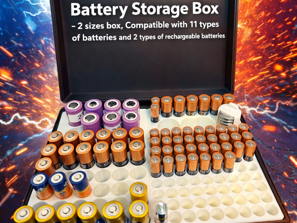 Modular Battery Storage 2 sizes Box, 13 type slot
