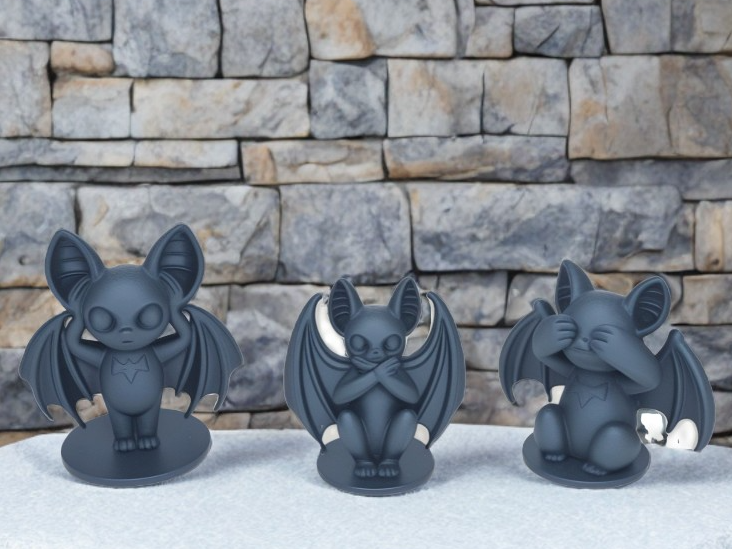 Three Bat  See No Evil Hear No Evil Speak No Evil