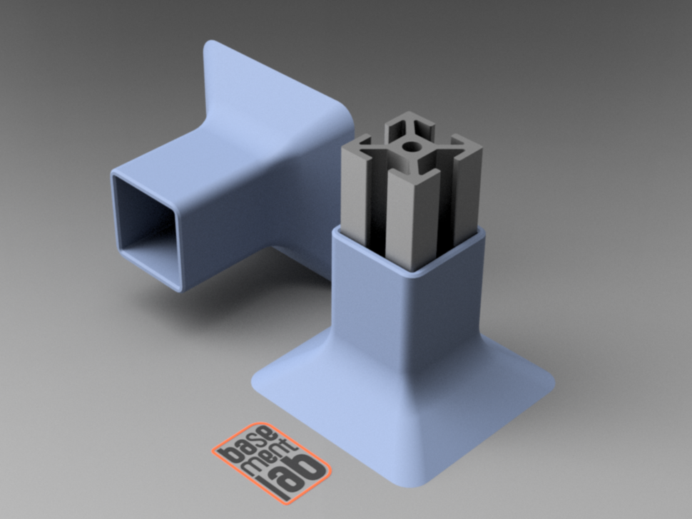 2020 Profile Floor Mount Base Low