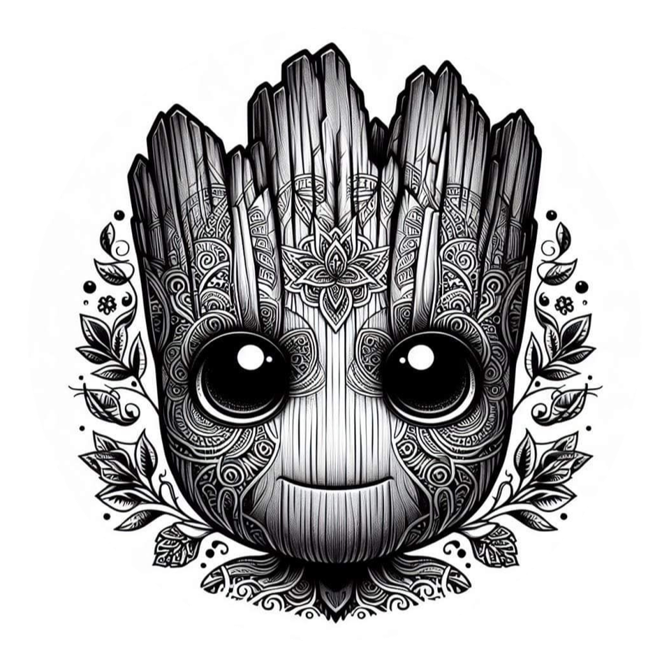 Groot Mandala Art2D
