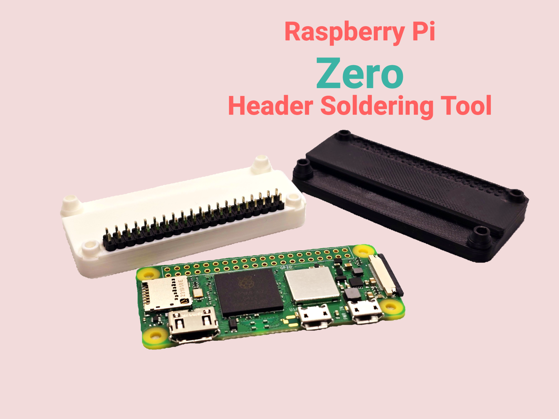 Raspberry Pi Zero Header Soldering Tool
