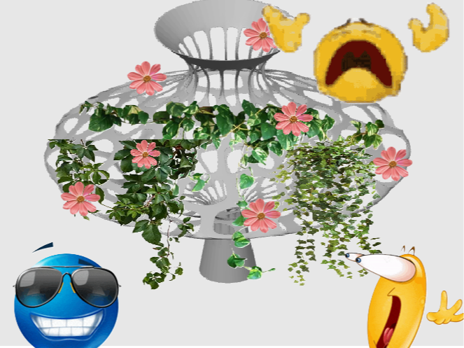 Voronoi Vase for Creeper Plants