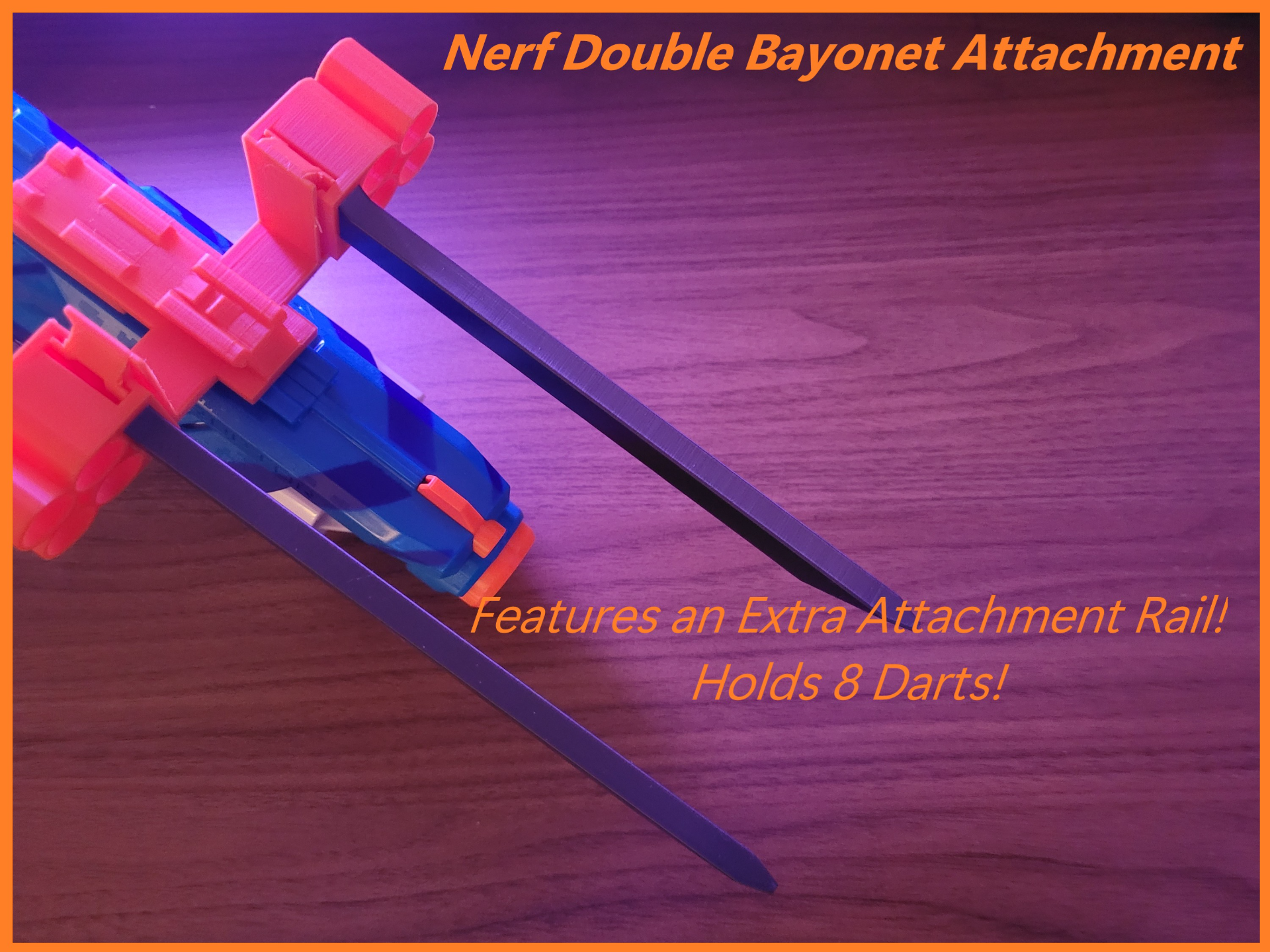 Double Nerf Bayonets + Attachment Rail