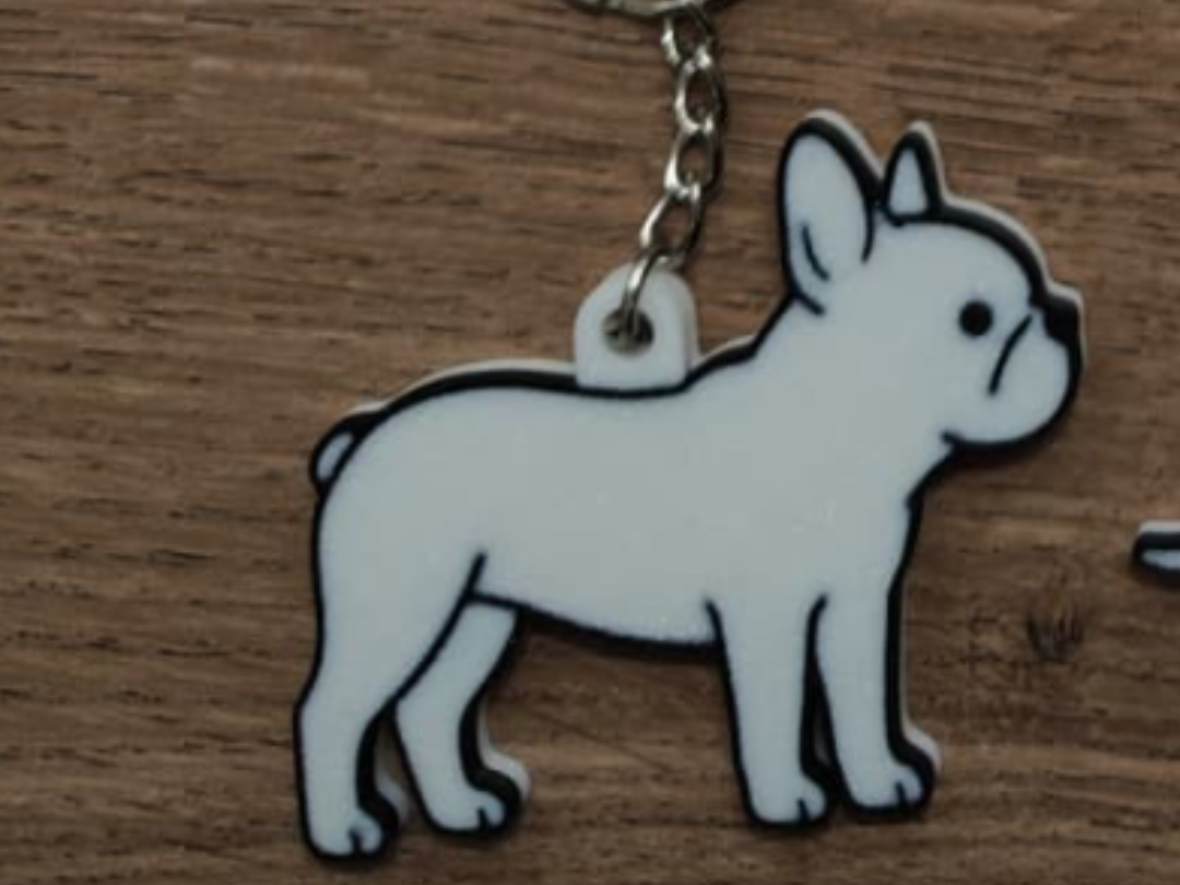 French bulldog keychain