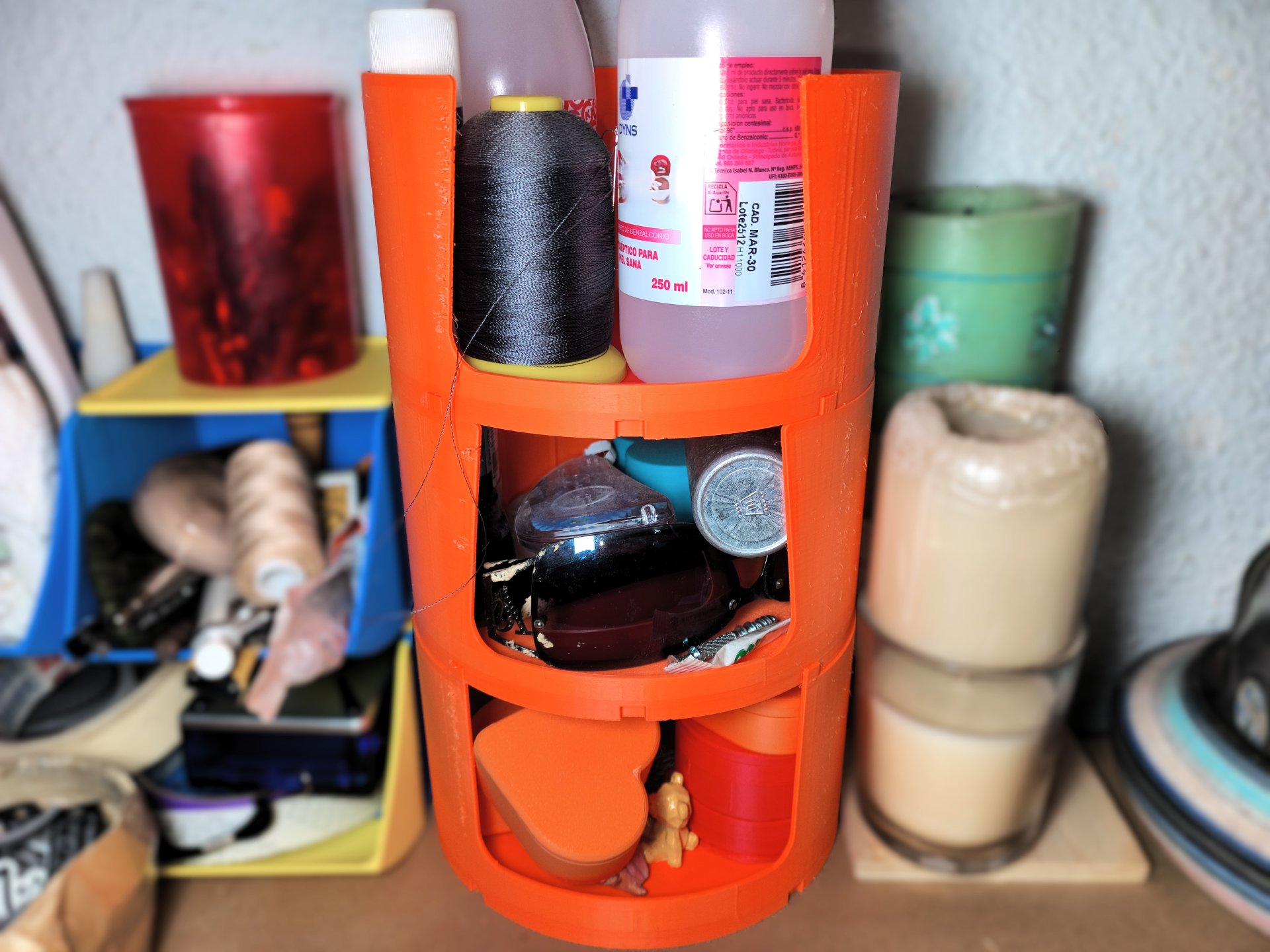 Organizador Cilíndrico Modular Apilable Multiuso