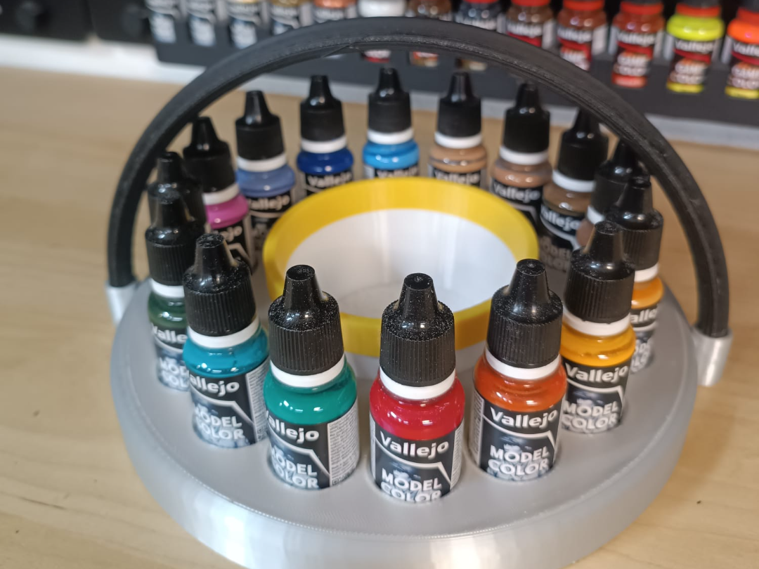 Mobile Paint Station - 16x Vallejo & Water Holder