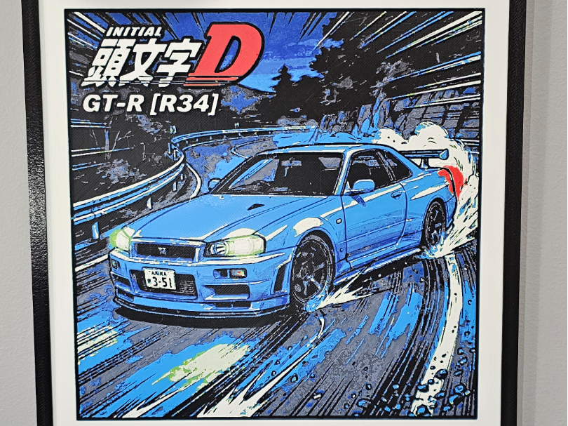 R34 GTR Inspired by Initial D Artwork 7C