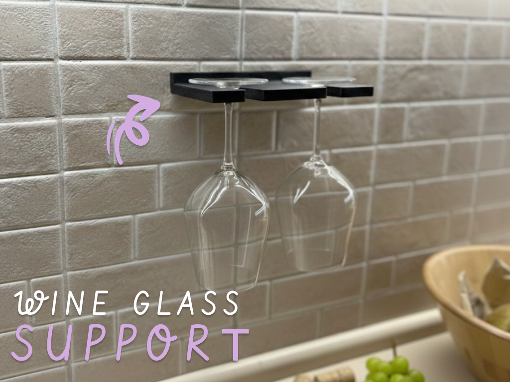 Elegant Wine Glass Support