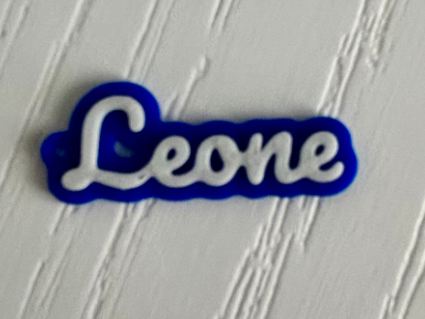 Leone - 3d printed name keychain personalized