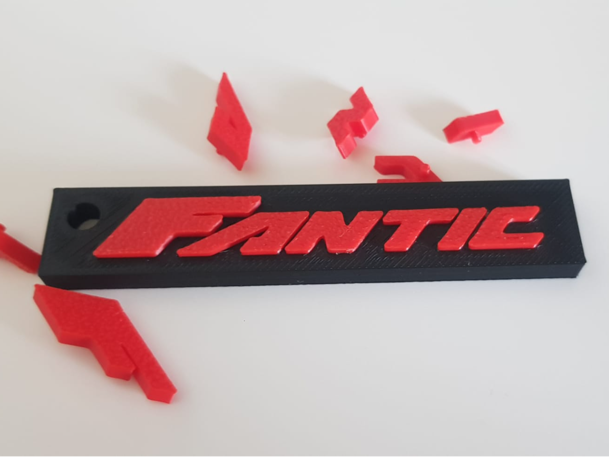 Fantic motor keychain