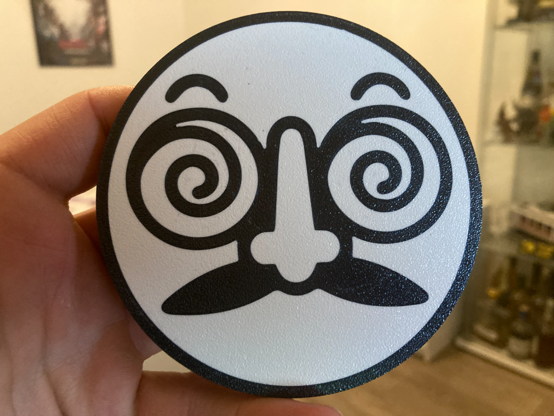 Hypnotic emoji coaster