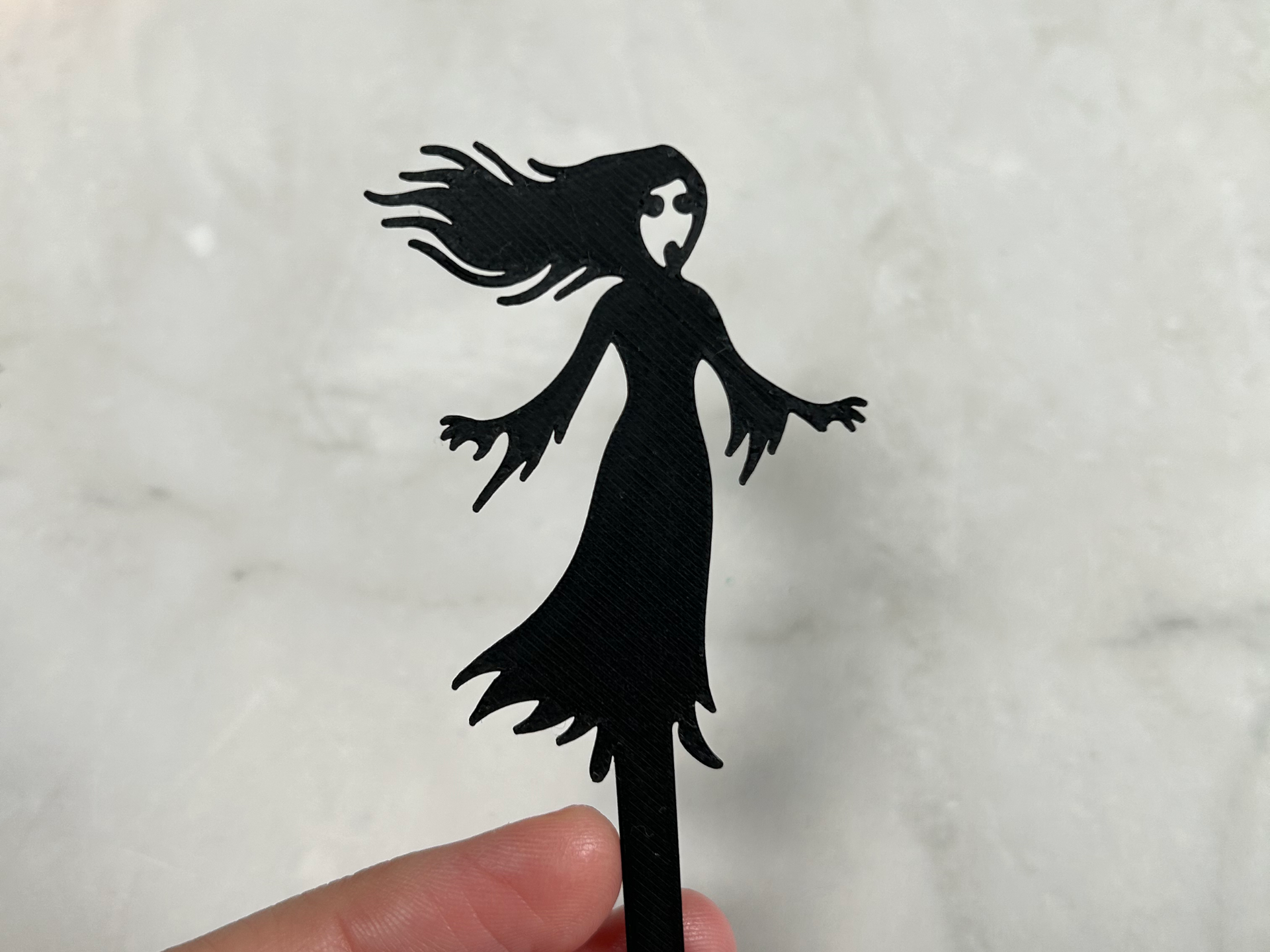 Ghost Woman Halloween Cupcake Topper
