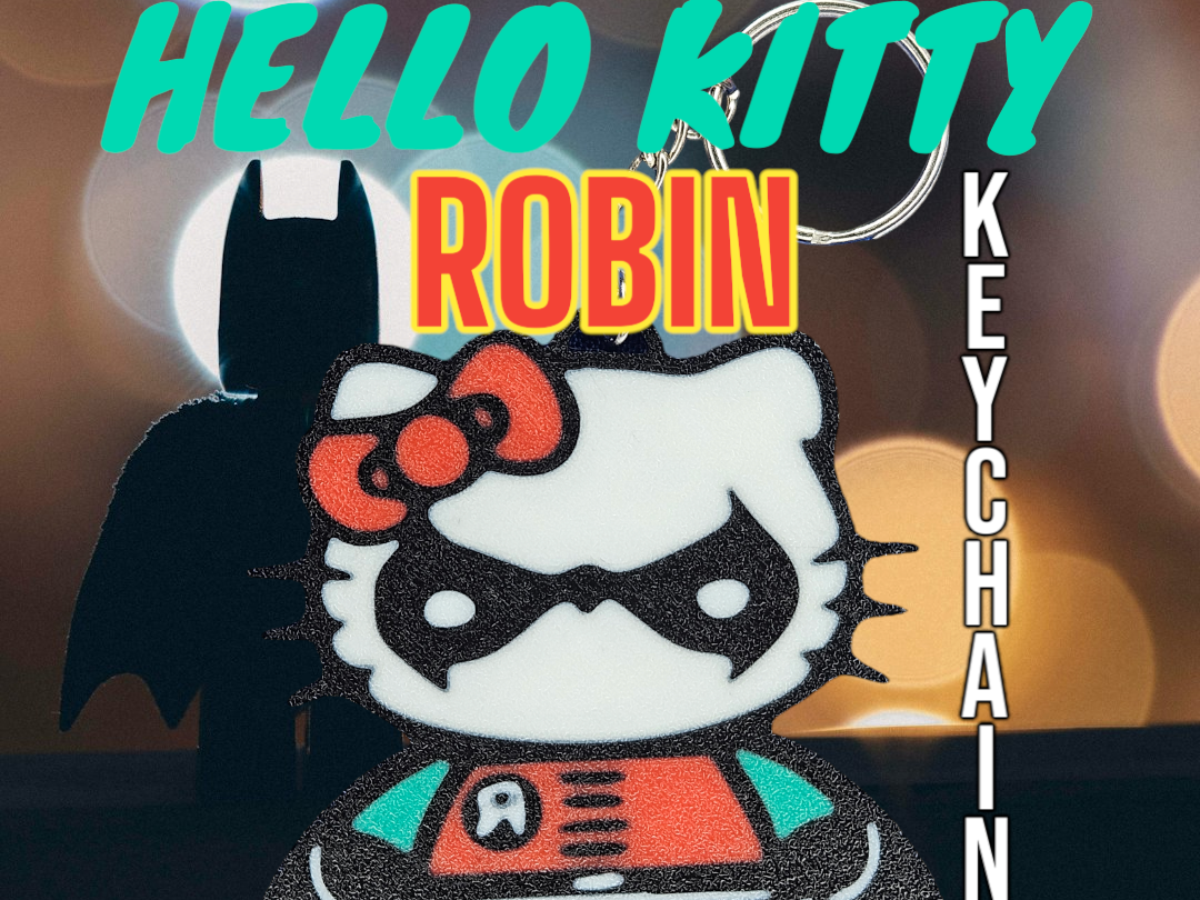Hello Kitty Robin Keychain
