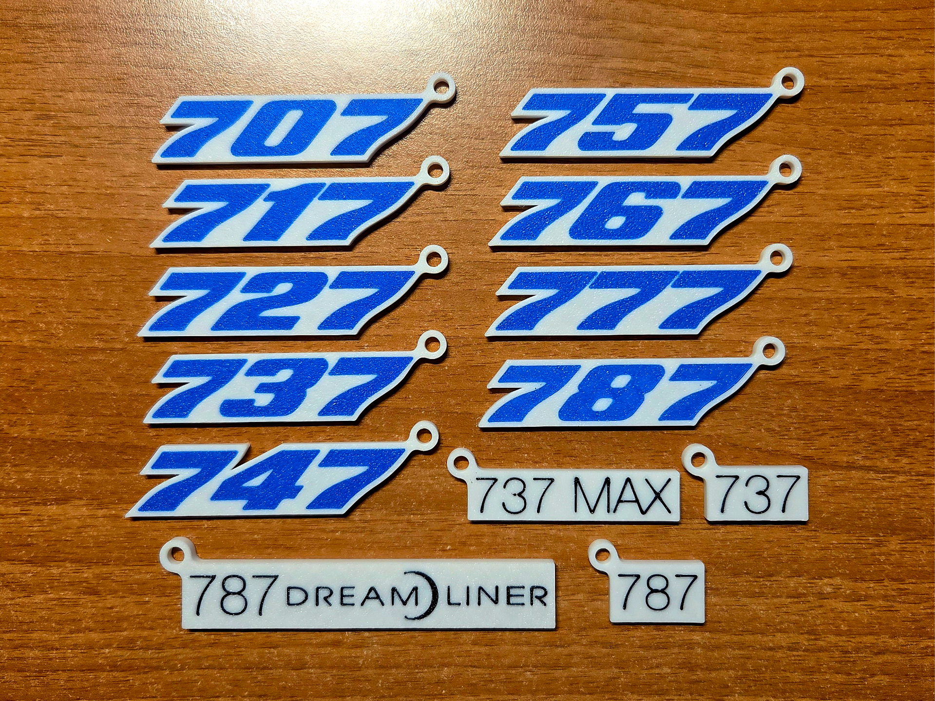Boeing Models Keychains
