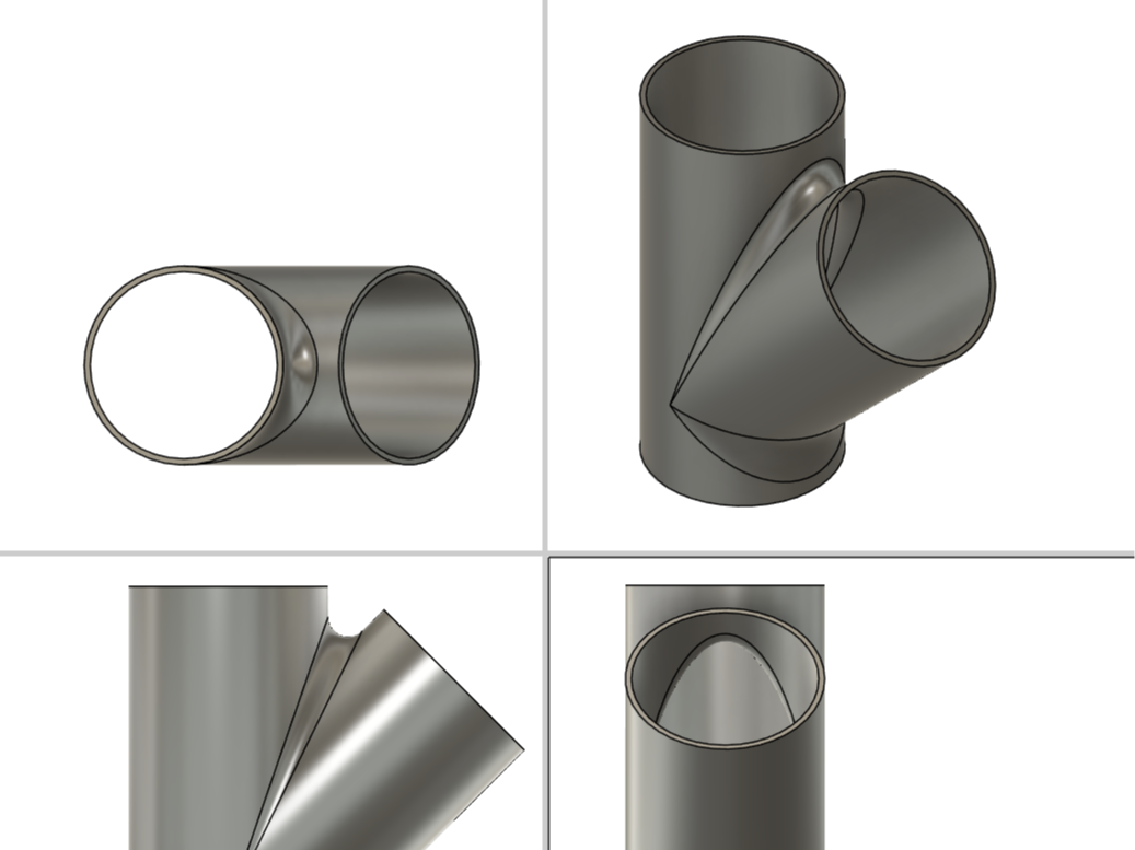 4 inch Air Vent Y Split