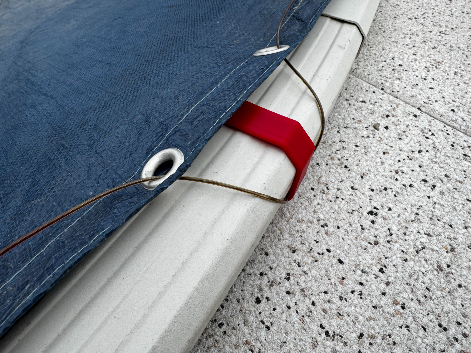 Pool cover hook