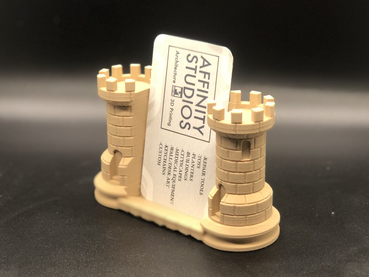 SandCastle Form Business Card Holder