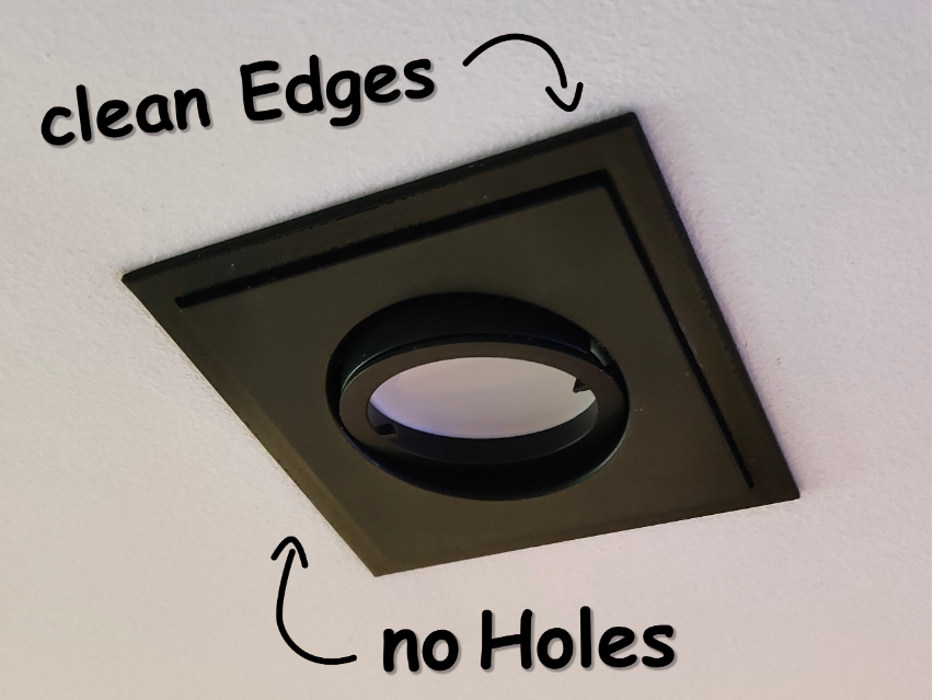 square LED spot cover