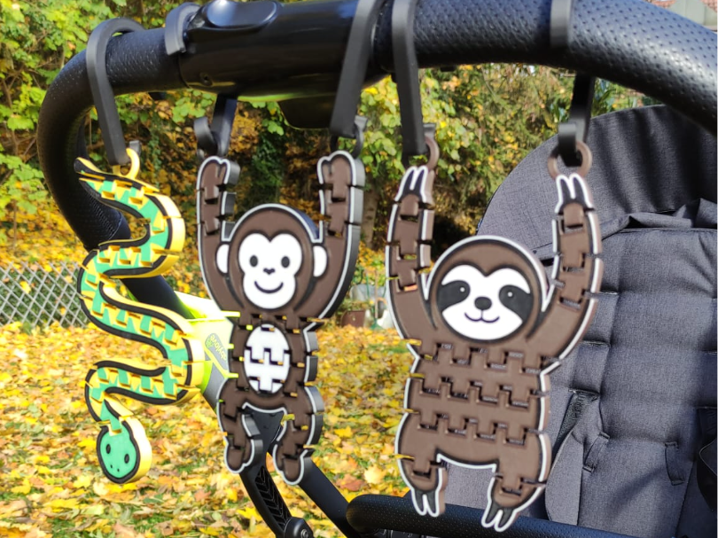 Jungle Jingle Companions (Flexi Stroller Toy Set)