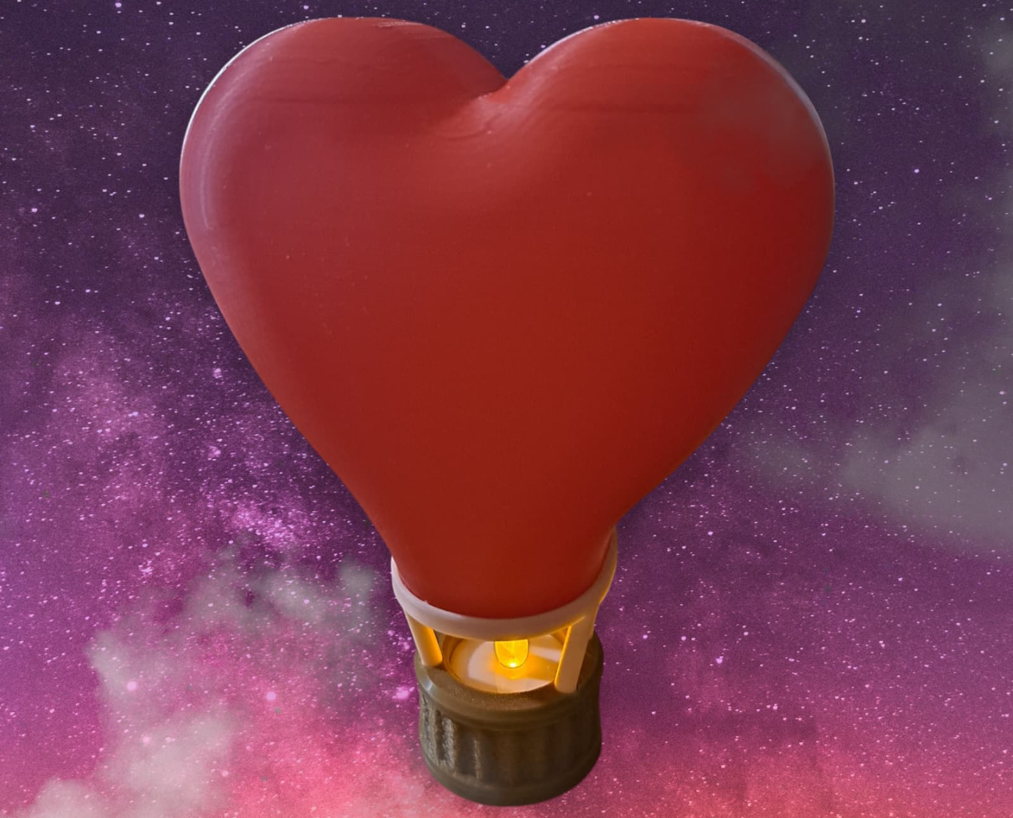 Valentine hot air balloon