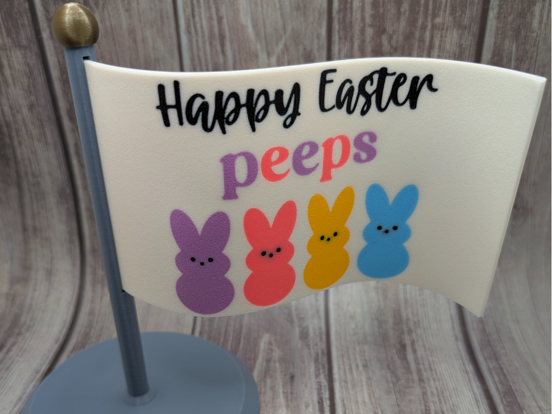 Happy Easter Peeps flag