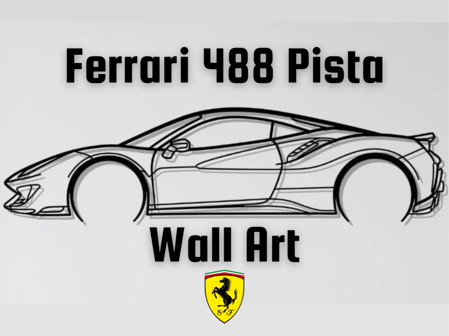 Ferrari 488 Pista Wall Art