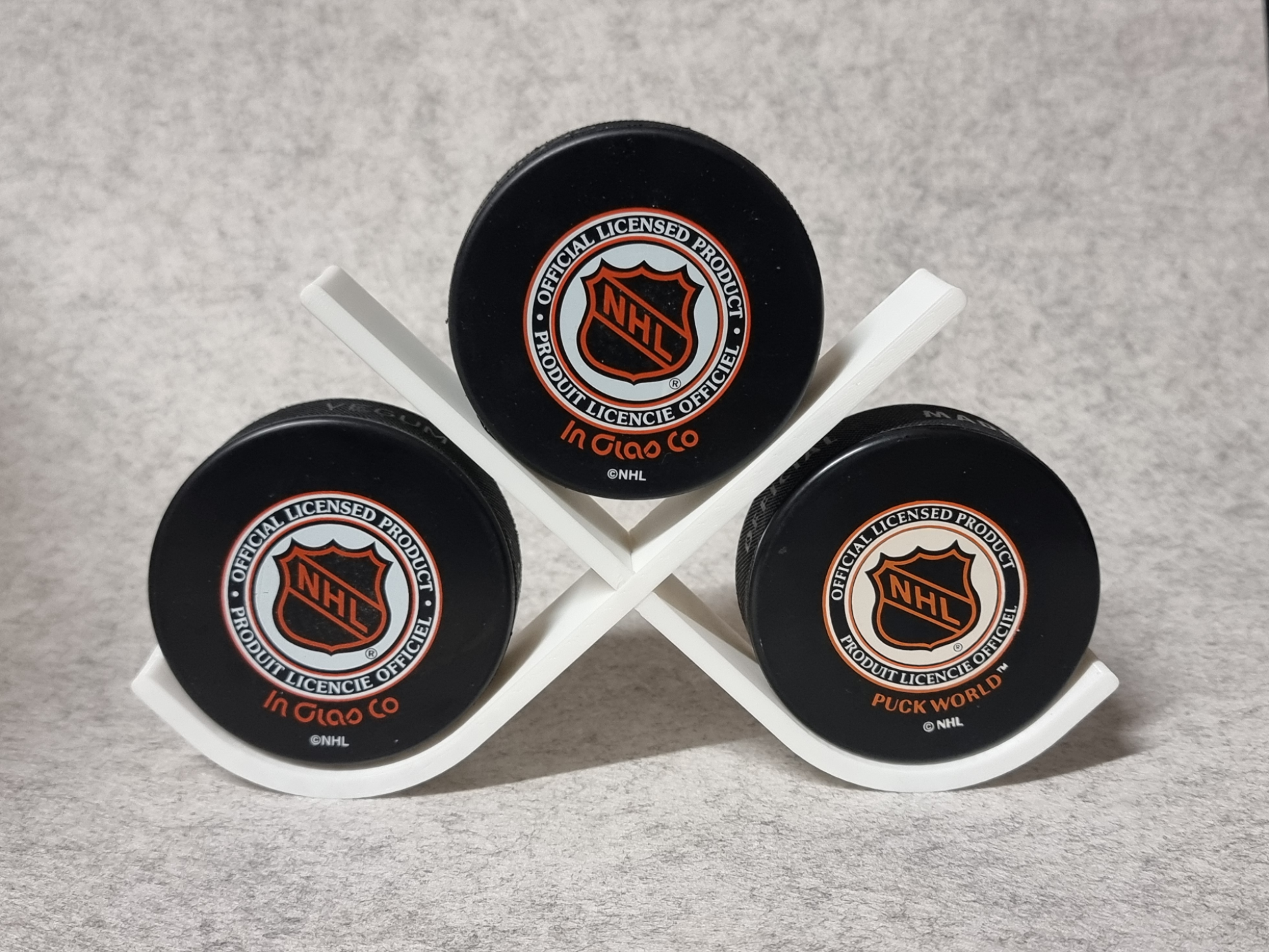 Hockey Sticks - Hockey Puck Display Stand