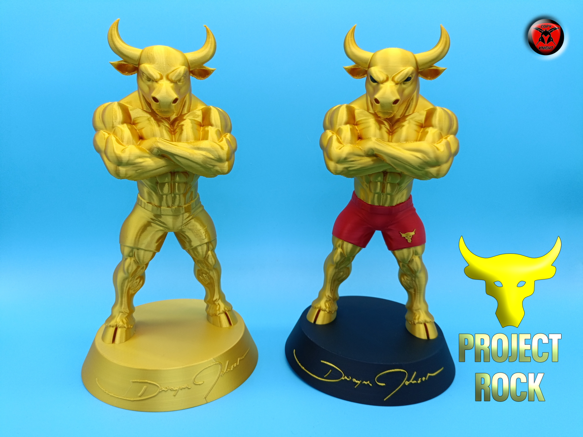 Project Rock Dwayne Johnson Bull Figure