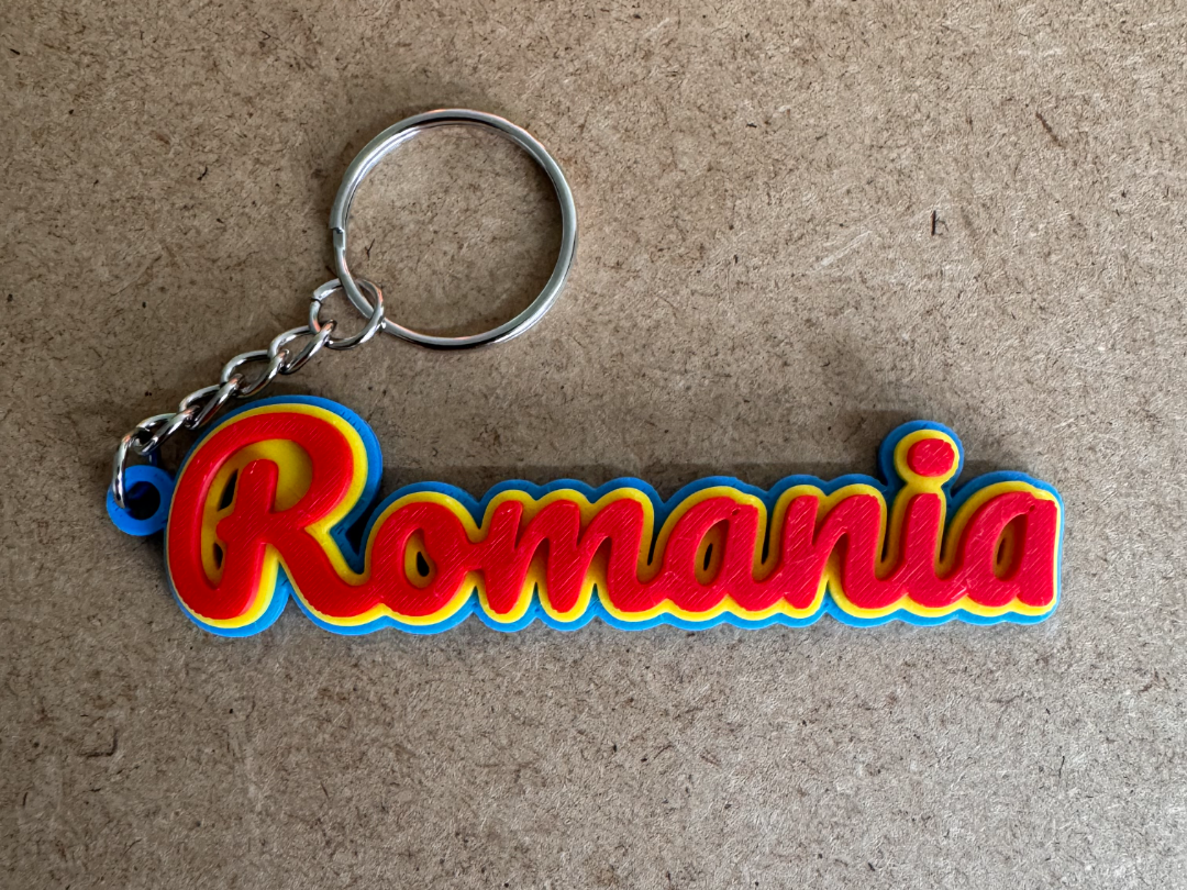 Romania Keychain